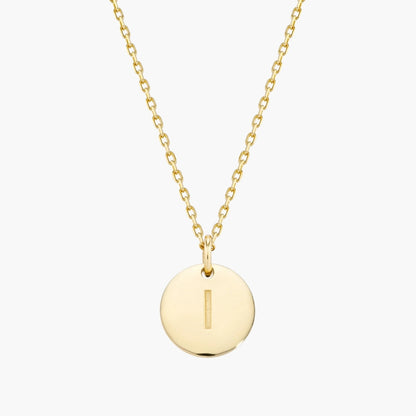 Initial Letter Pendant Necklace
