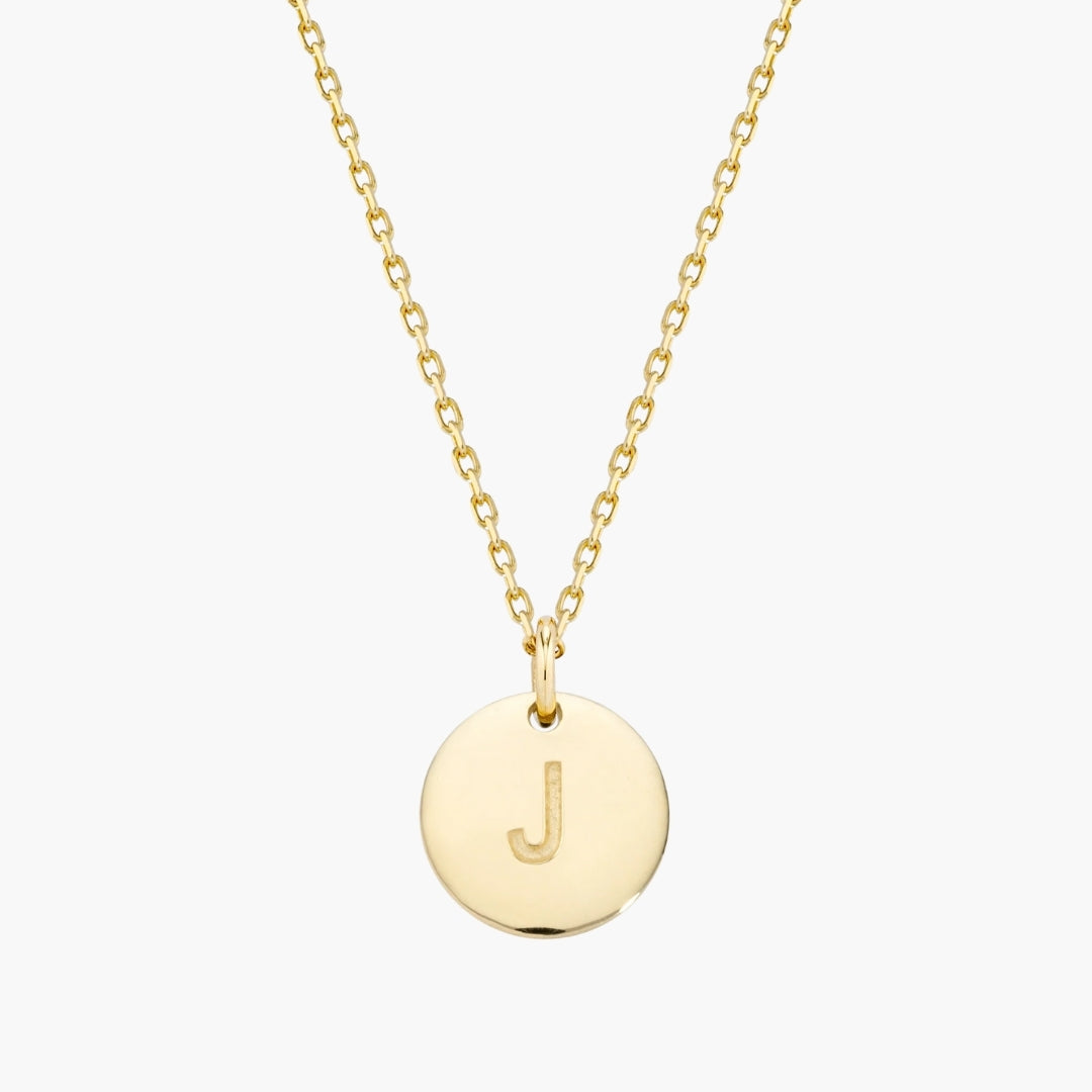 Initial Letter Pendant Necklace