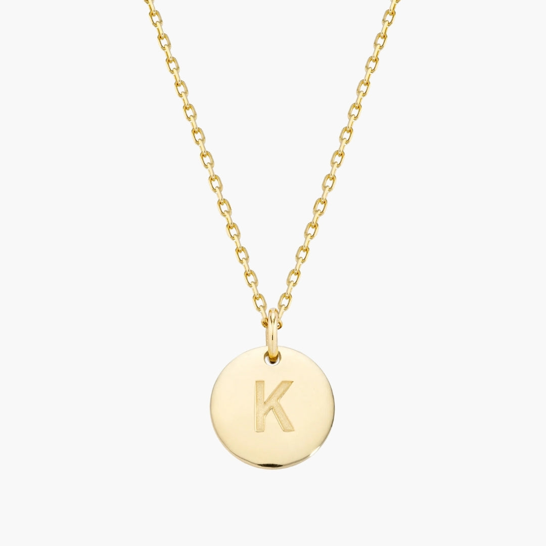 Initial Letter Pendant Necklace