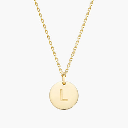 Initial Letter Pendant Necklace