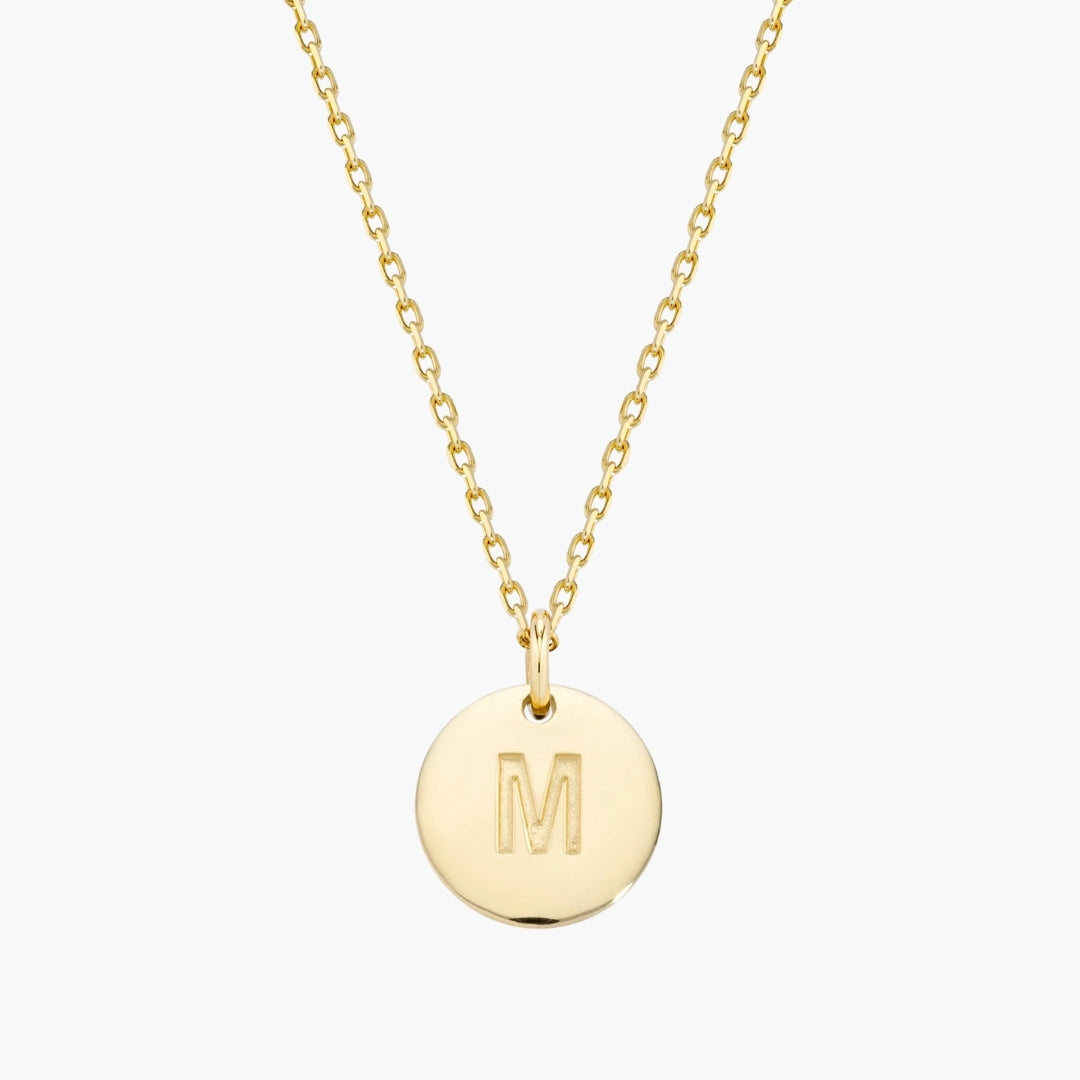 Initial Letter Pendant Necklace