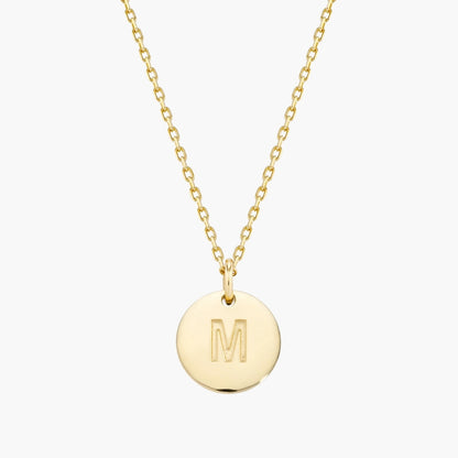 Initial Letter Pendant Necklace