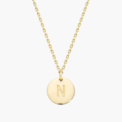 Initial Letter Pendant Necklace