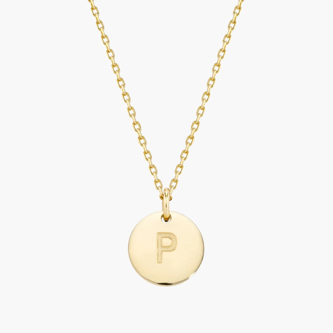 Initial Letter Pendant Necklace