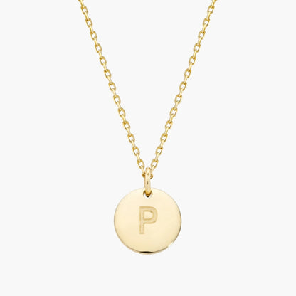 Initial Letter Pendant Necklace