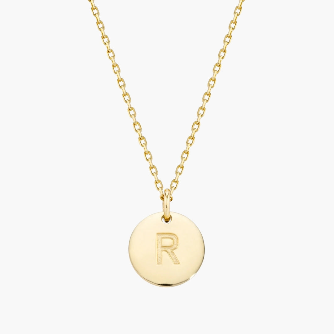 Initial Letter Pendant Necklace