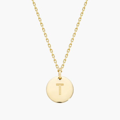 Initial Letter Pendant Necklace