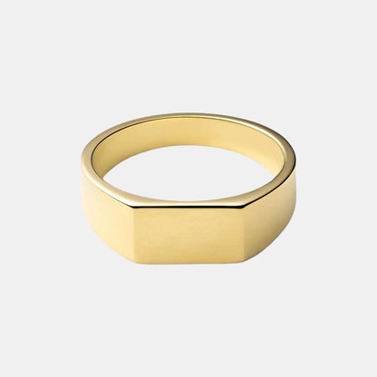 Classic Geometric Signet Ring