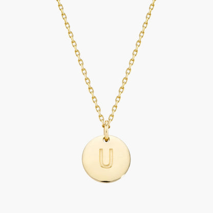 Initial Letter Pendant Necklace