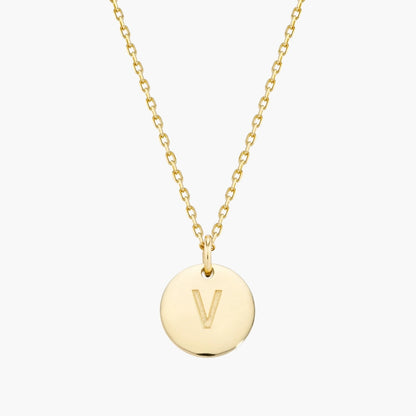 Initial Letter Pendant Necklace