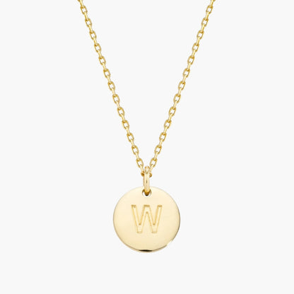 Initial Letter Pendant Necklace