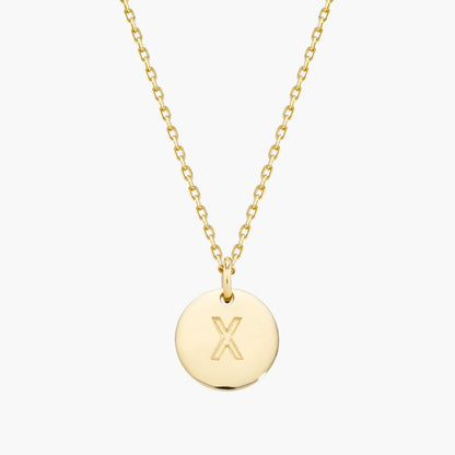 Initial Letter Pendant Necklace