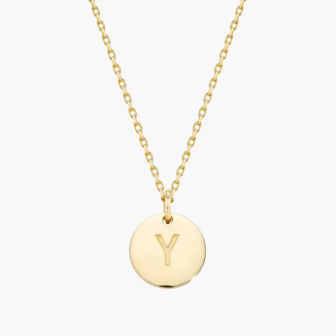 Initial Letter Pendant Necklace
