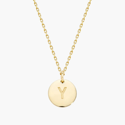 Initial Letter Pendant Necklace