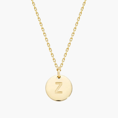 Initial Letter Pendant Necklace