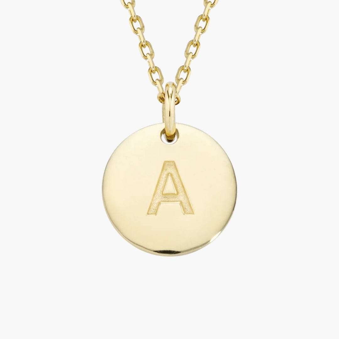 Initial Letter Pendant Necklace