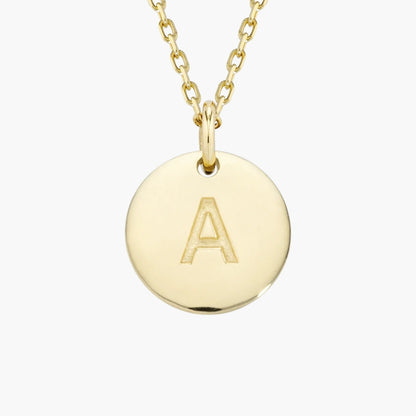 Initial Letter Pendant Necklace