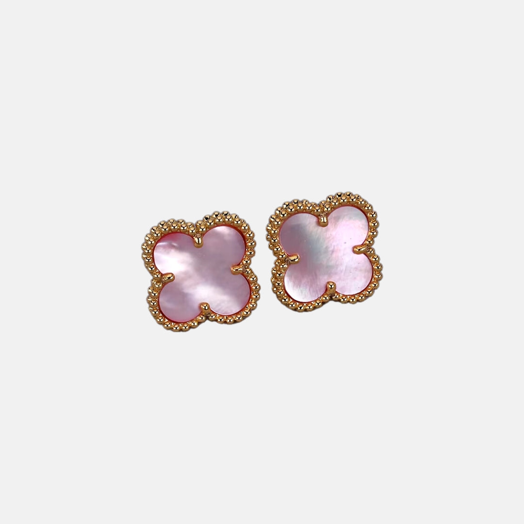 Four-Leaf Clover Stud Earrings