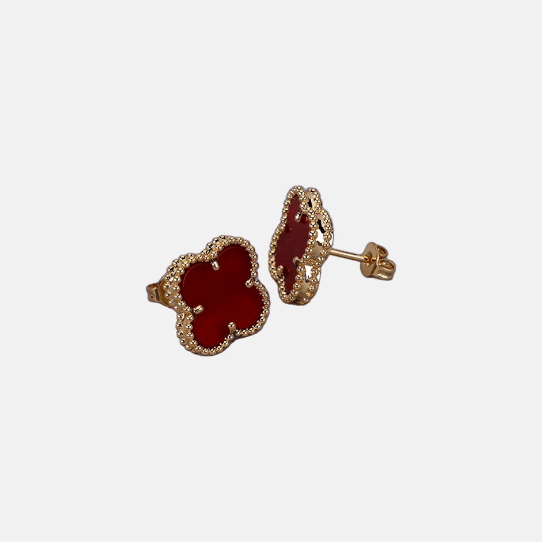 Four-Leaf Clover Stud Earrings