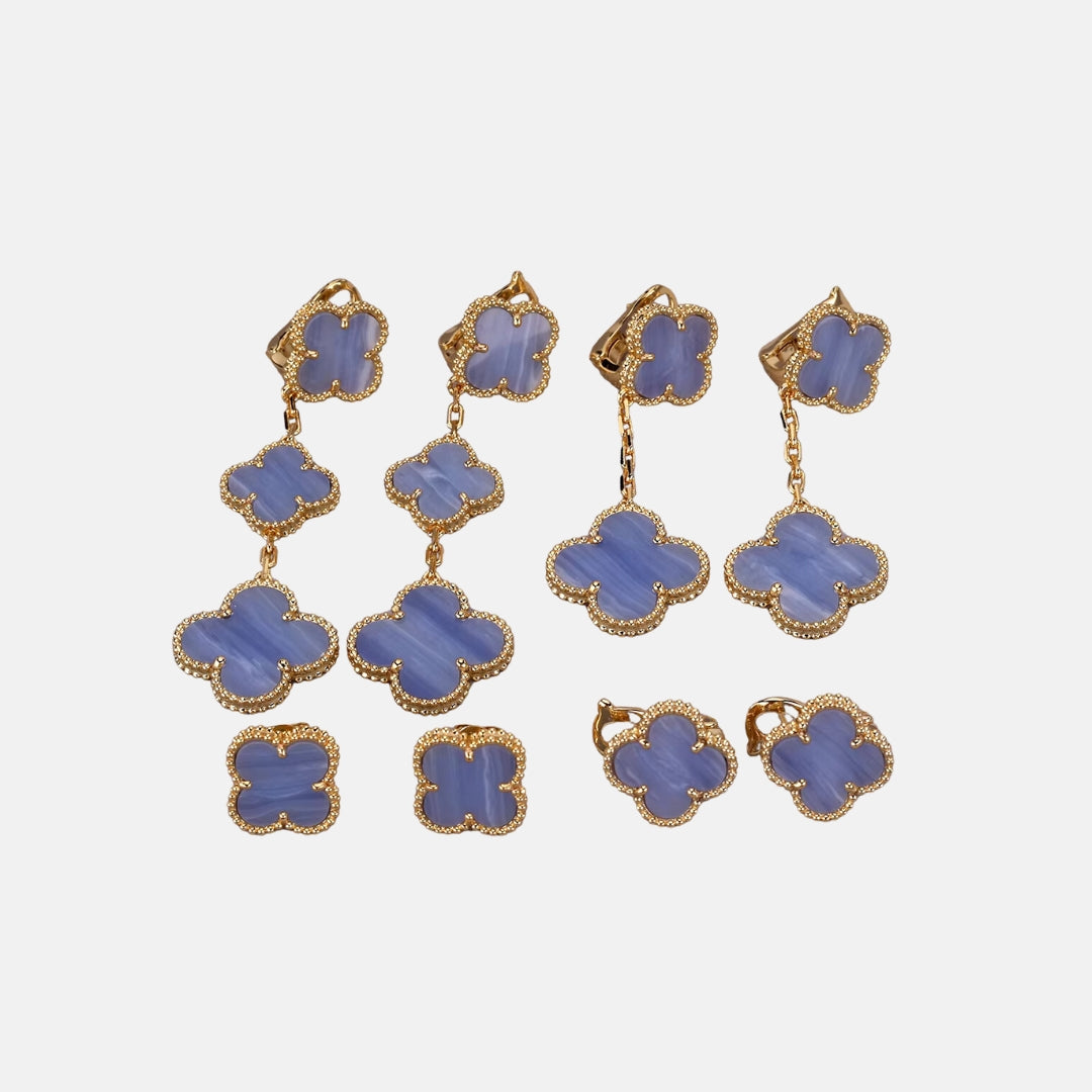 Four-Leaf Clover Earring Set