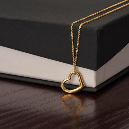 Slim Heart Pendant Necklace