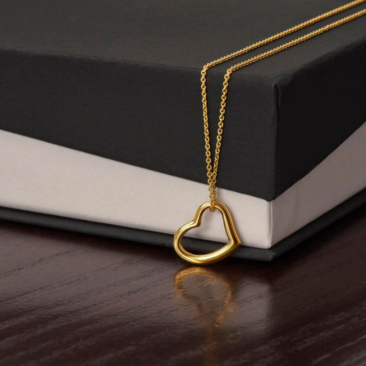 Slim Heart Pendant Necklace