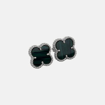 Four-Leaf Clover Stud Earrings