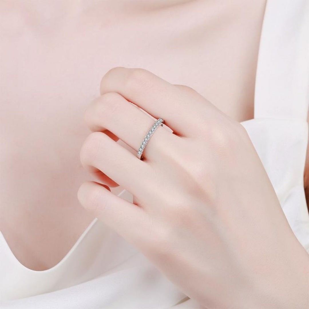Moissanite Eternity Ring