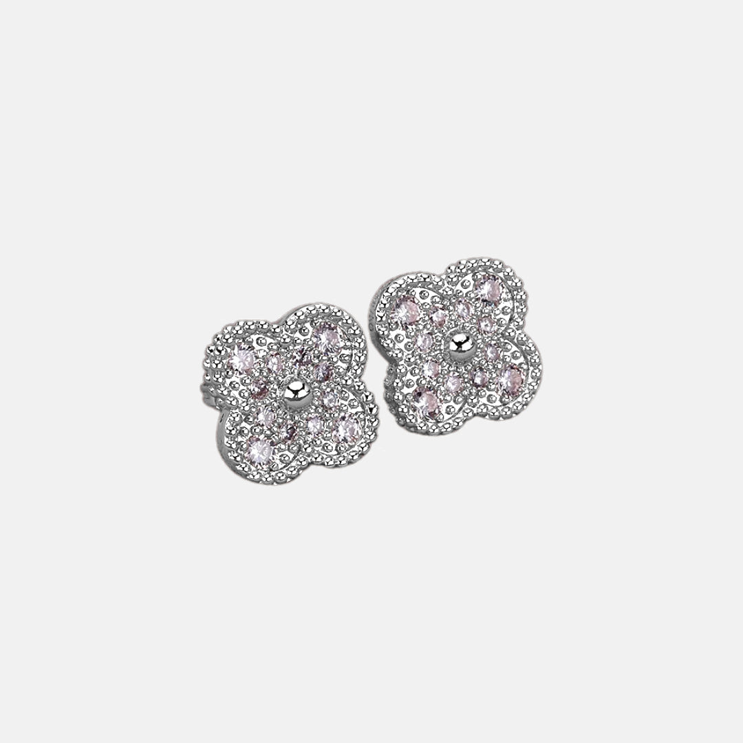 Four-Leaf Clover Stud Earrings