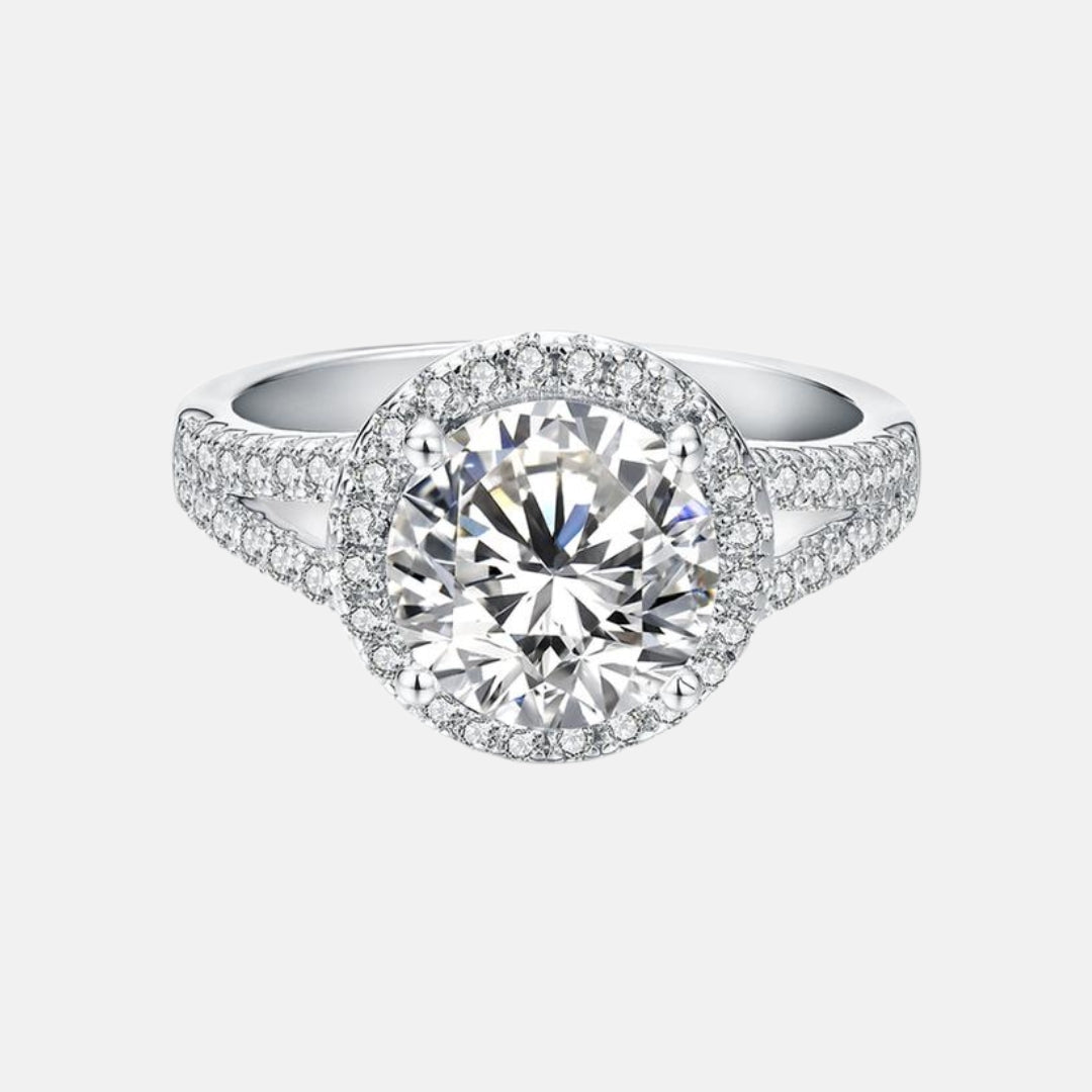 Round Moissanite Ring