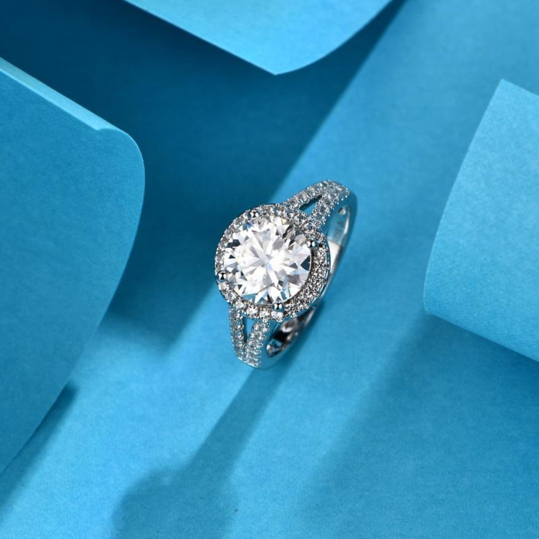 Round Moissanite Ring