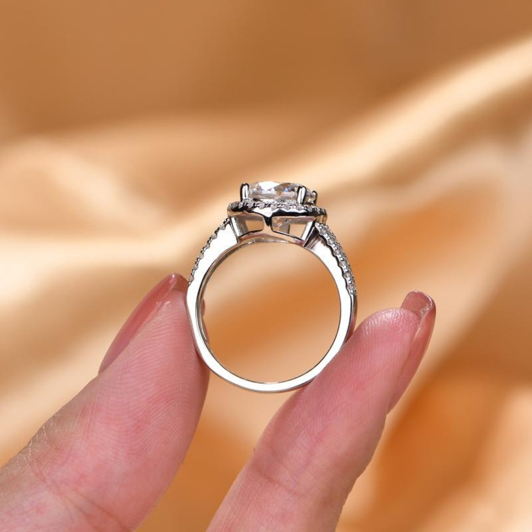 Round Moissanite Ring