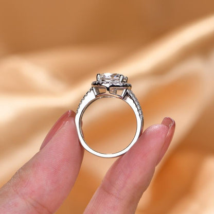 Round Moissanite Ring