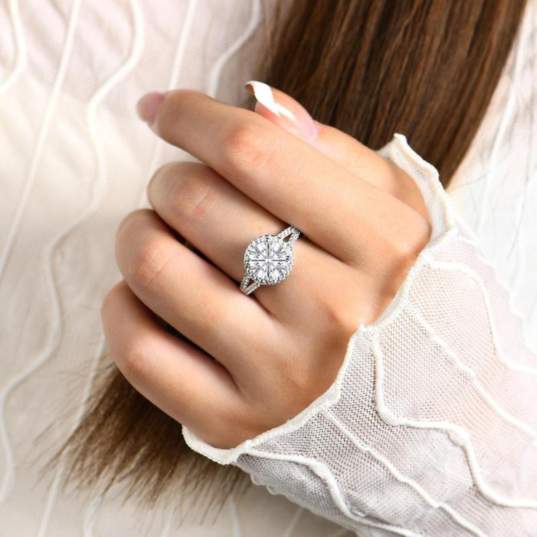 Round Moissanite Ring