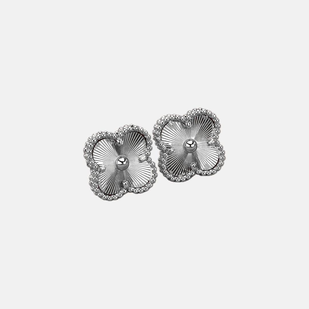 Four-Leaf Clover Stud Earrings