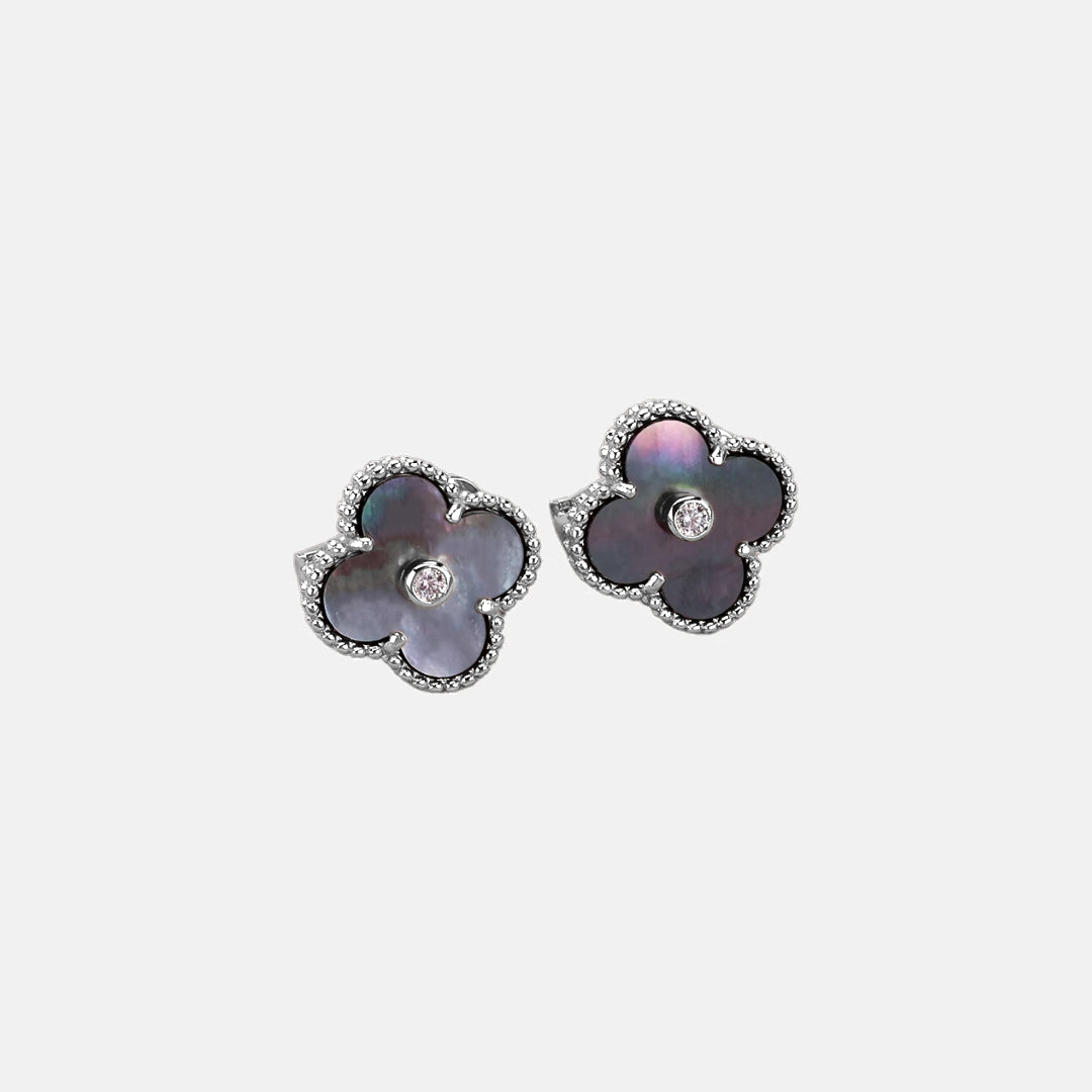 Four-Leaf Clover Stud Earrings