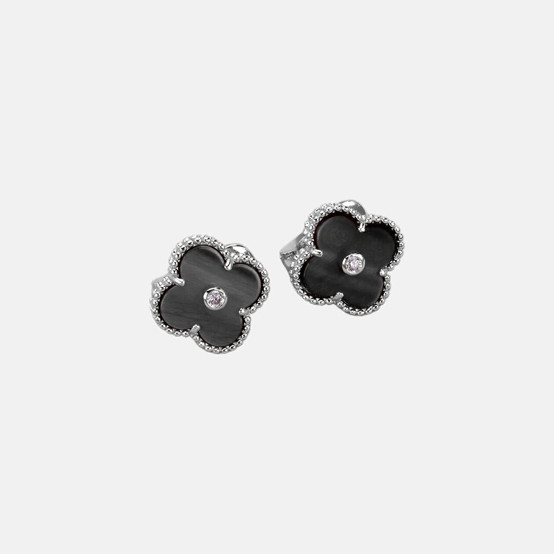 Four-Leaf Clover Stud Earrings