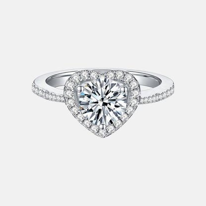 Heart Moissanite Ring